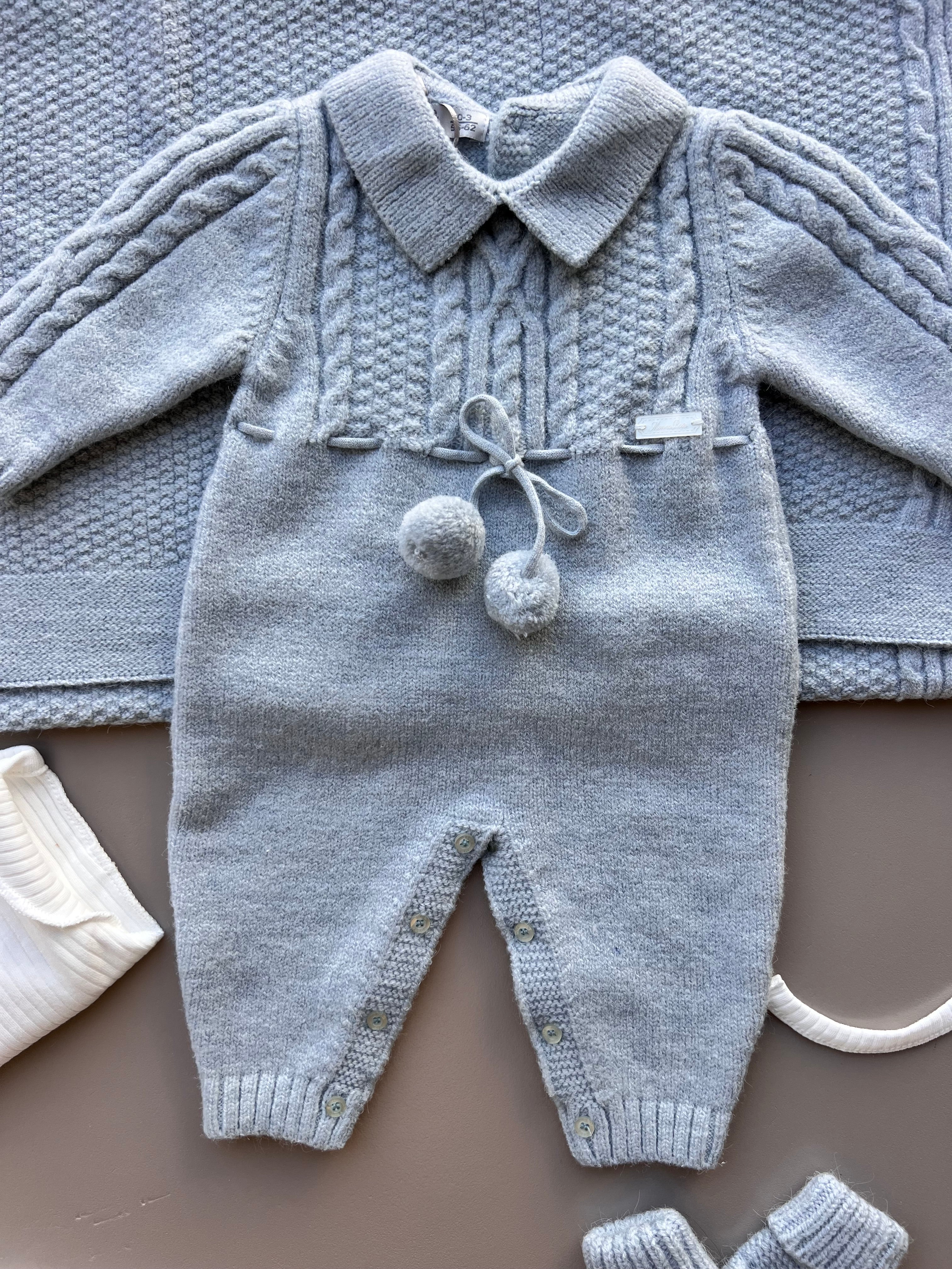 Blue Wool Polo Hospital Set 8 Pcs