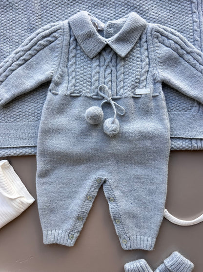 Blue Wool Polo Hospital Set 8 Pcs