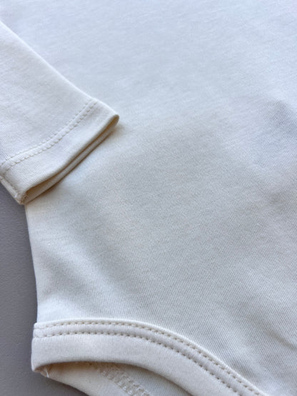 Beige GOTS™ Certified Organic Cotton Double Size Long Sleeves Body