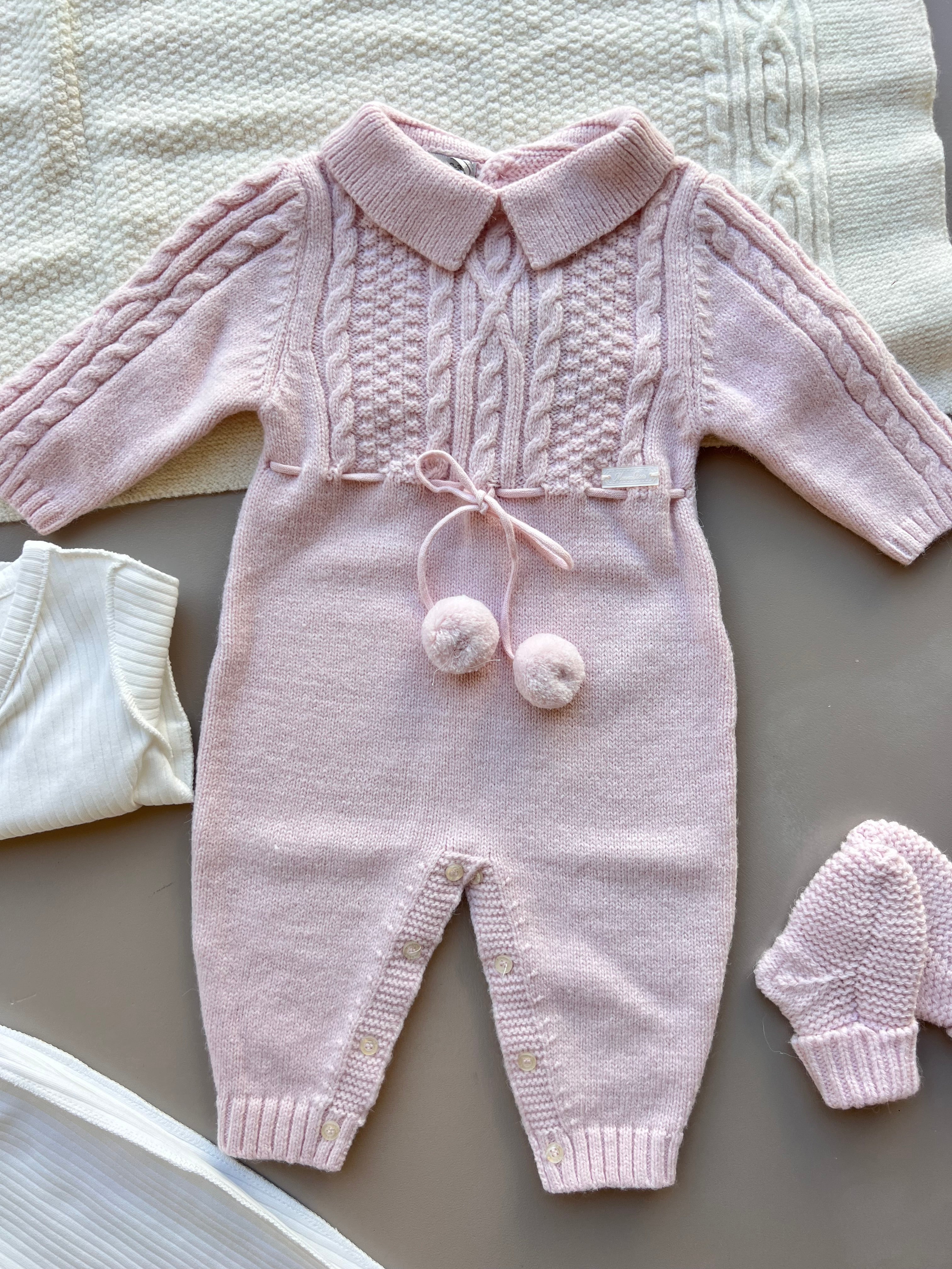 Pink Wool Polo Hospital Set 8 Pcs