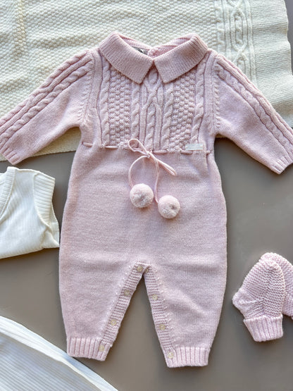 Pink Wool Polo Hospital Set 8 Pcs