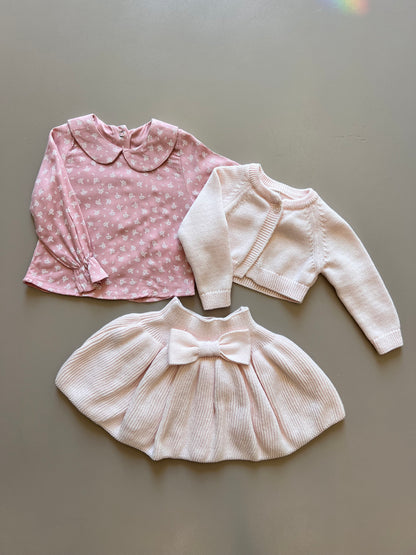 Skirt Papillon Thick Cotton 3 Pcs Set