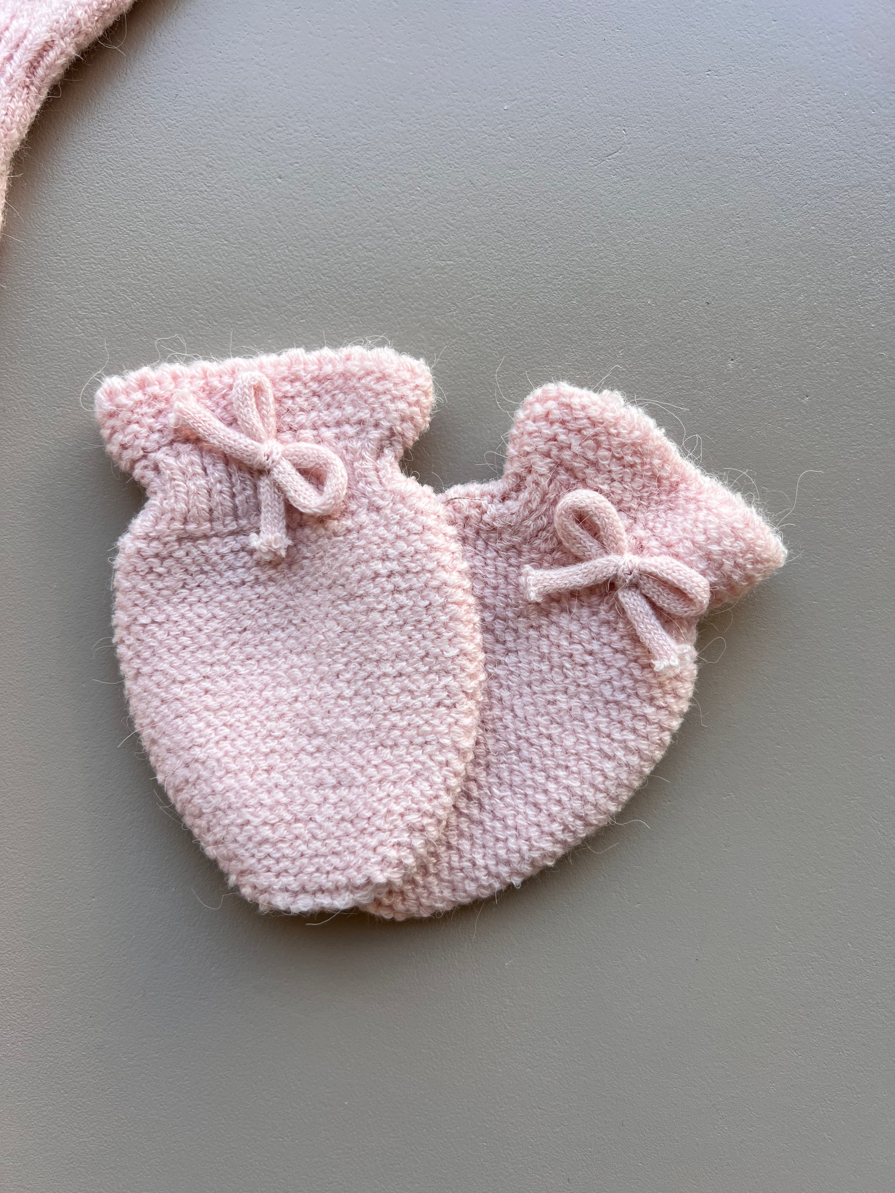 Pink Wool Polo Hospital Set 7 Pcs