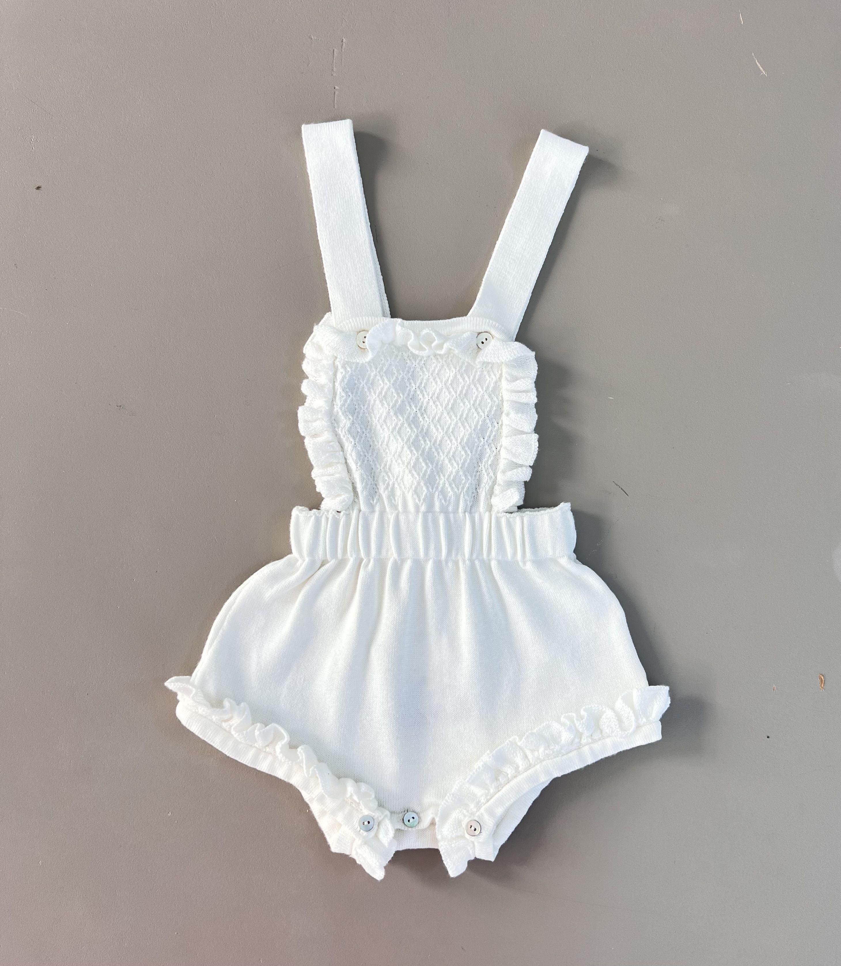 EAC Organic Cotton Knitted Salopettes With Jacket and Hat