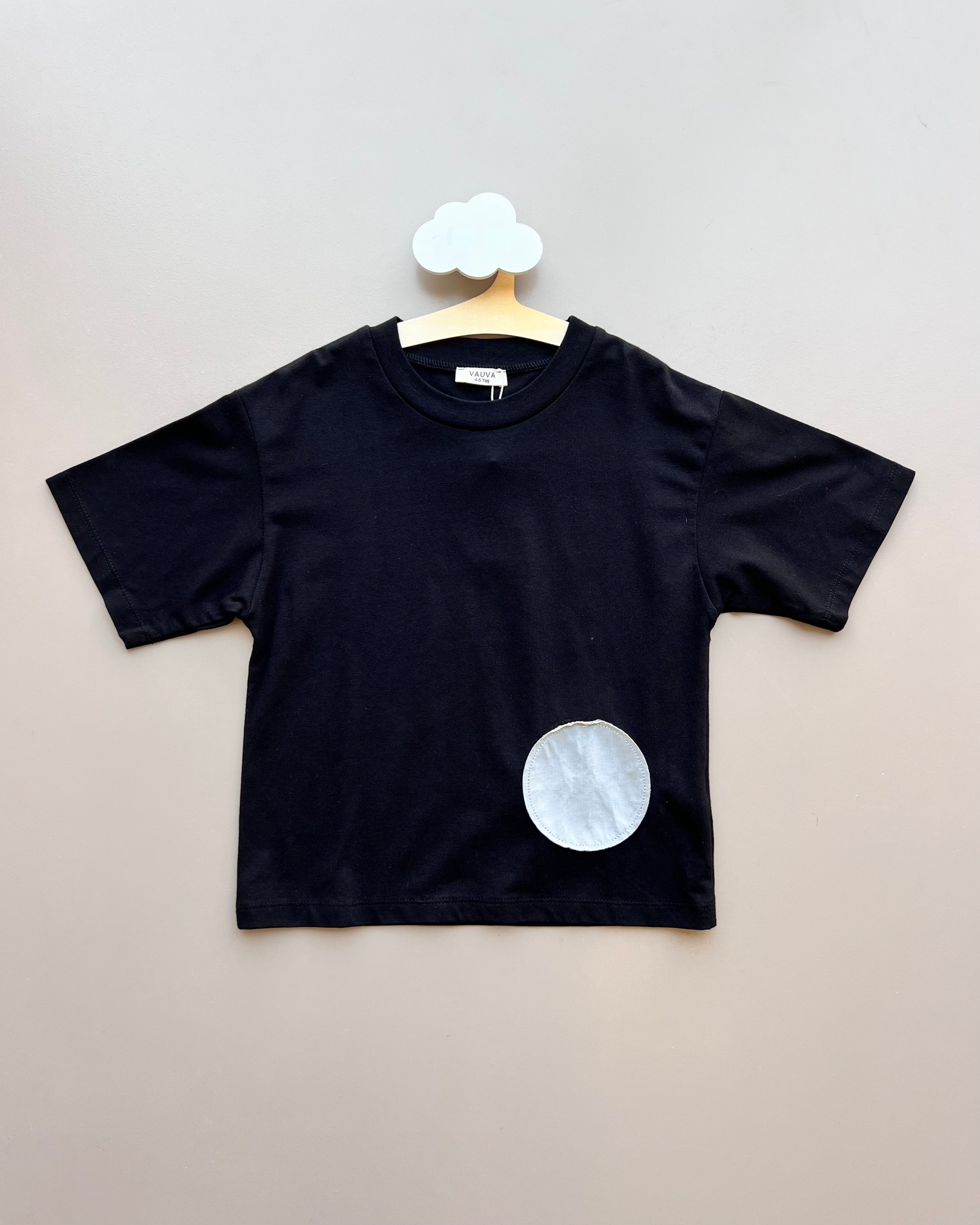 Black And Grey Cotton T-shirt