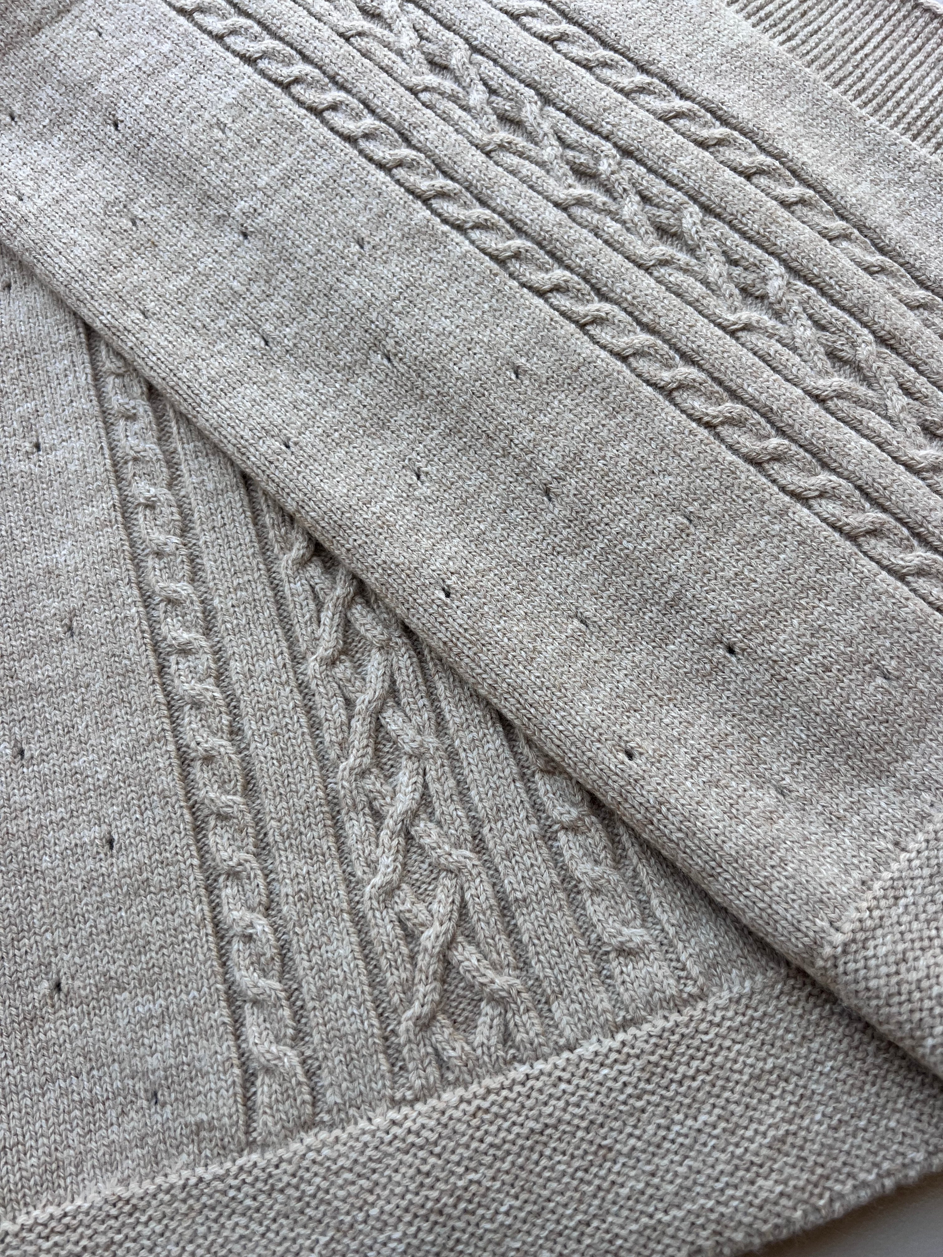 Brown Natural Wool Blanket