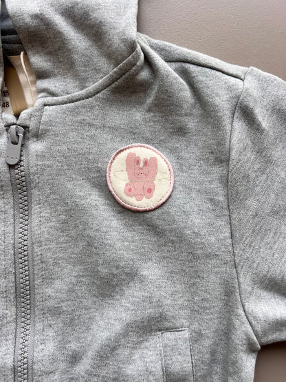 Embroidered Cartoon Rabbit Hoodie Jacket