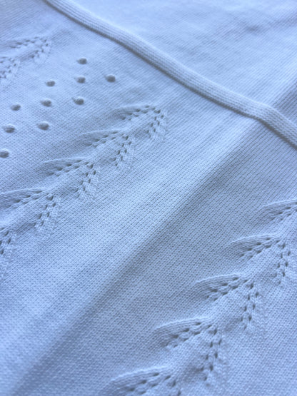 Off-White Organic Cotton Blanket