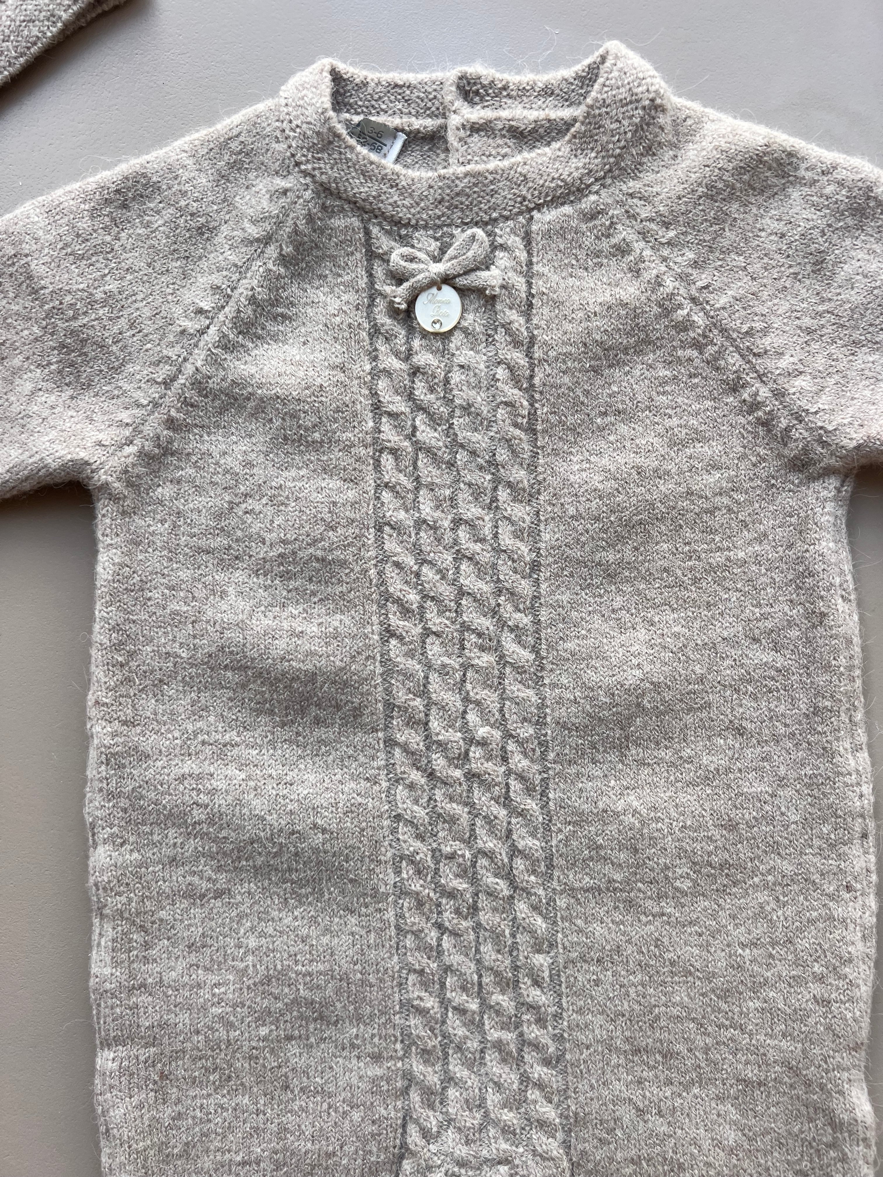 Wool Footed Overall 3 Pcs Set