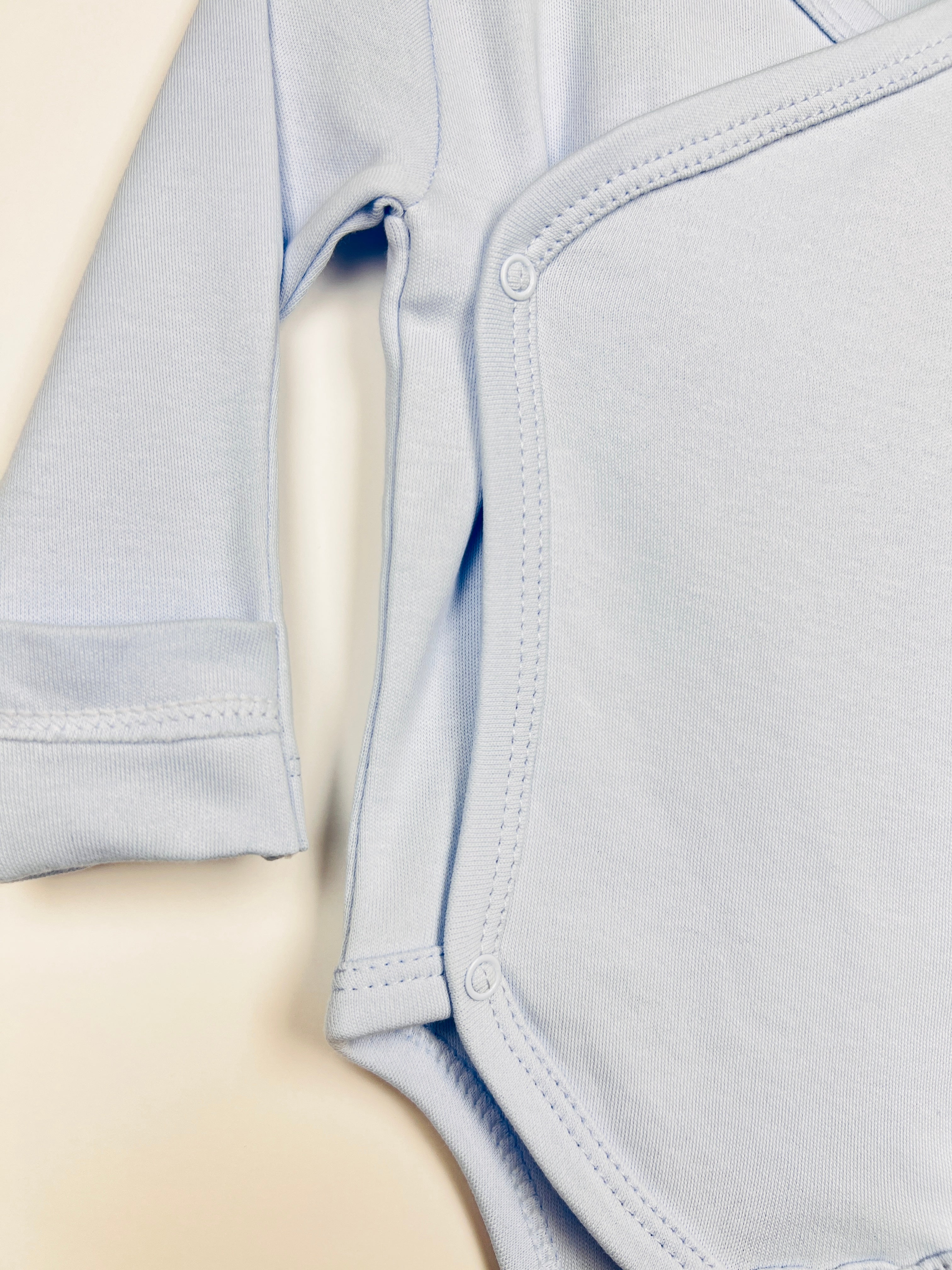 Nœud Blanc™ Organic Cotton Double Breasted & Double Size Long Sleeves Body