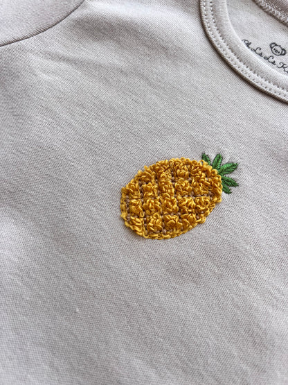 Green/beige/white Avocado Pack 3p Short Sleeves Bodies