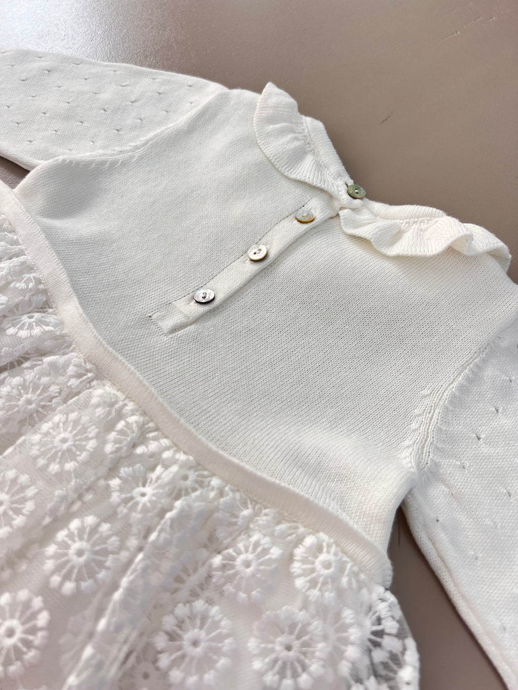 Bridal Dentelle Maxi White Dress