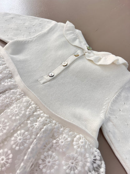 Bridal Dentelle Maxi White Dress