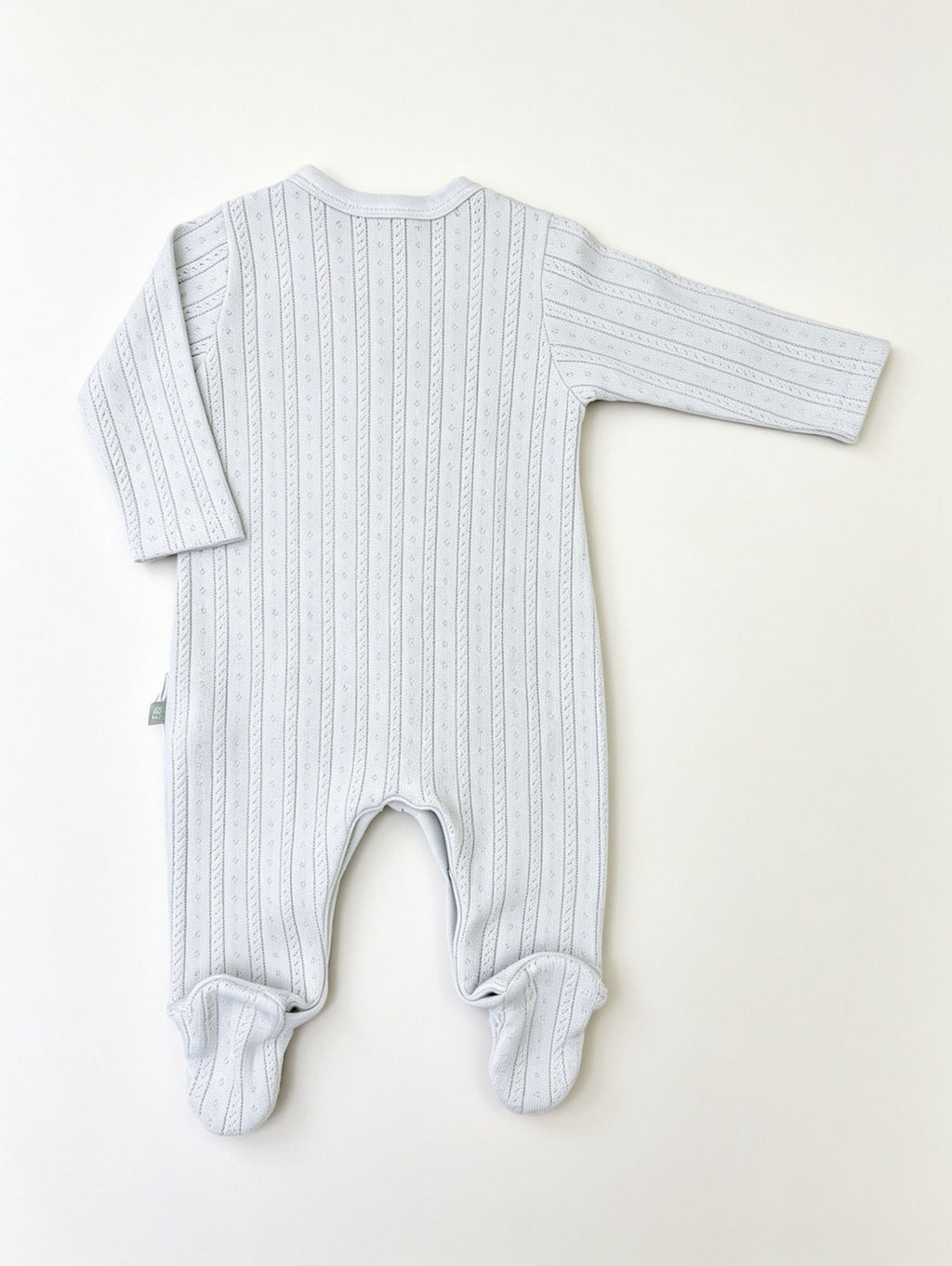Light Blue Bear GOTS™ Certified Organic Cotton Footed Overall