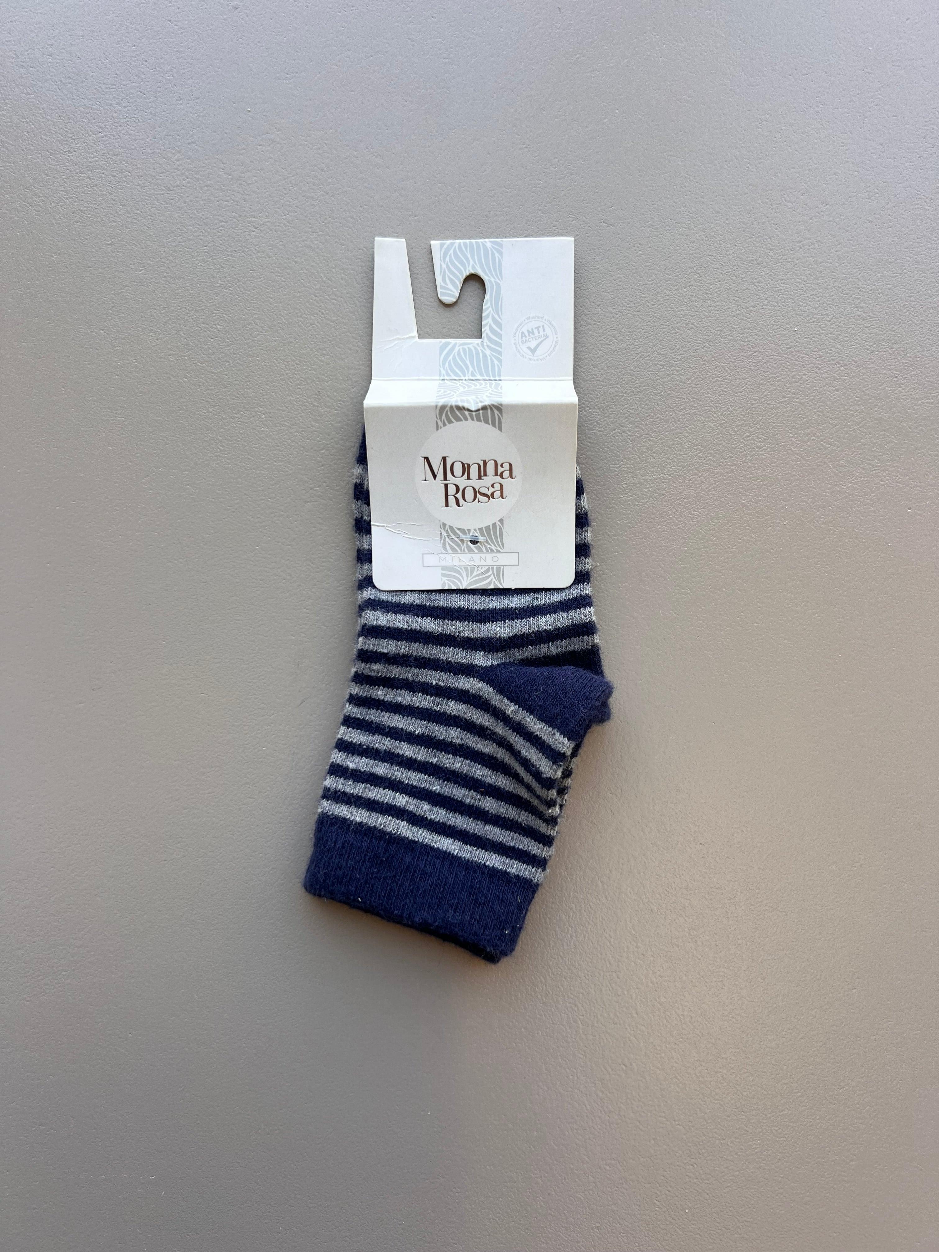 Monnarosa Blue Brown Socks 1pc