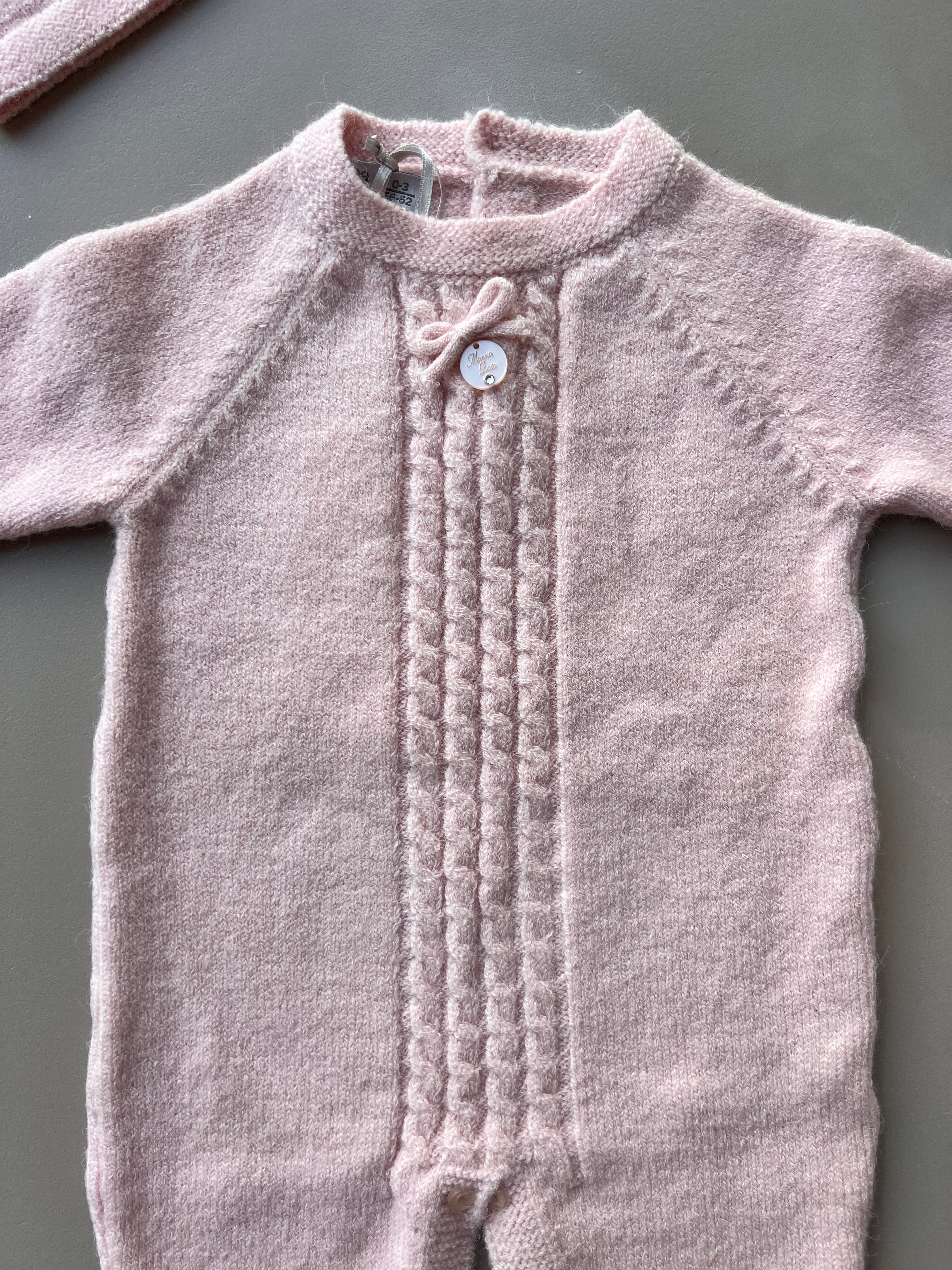 Wool Footed Overall 3 Pcs Set