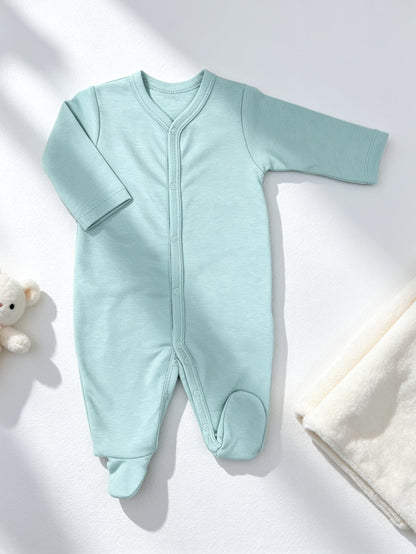 Green GOTS™ Certified Organic Cotton Footed Overall