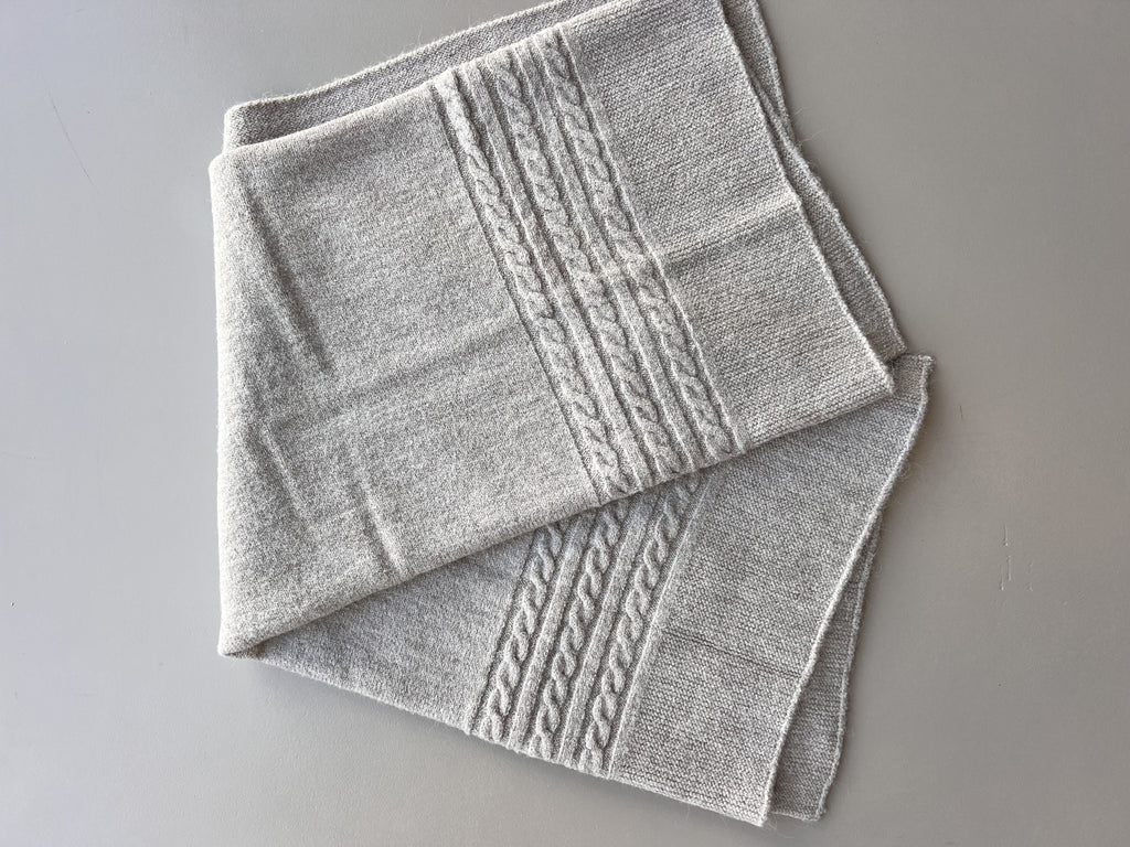 Natural Wool Twine Blanket