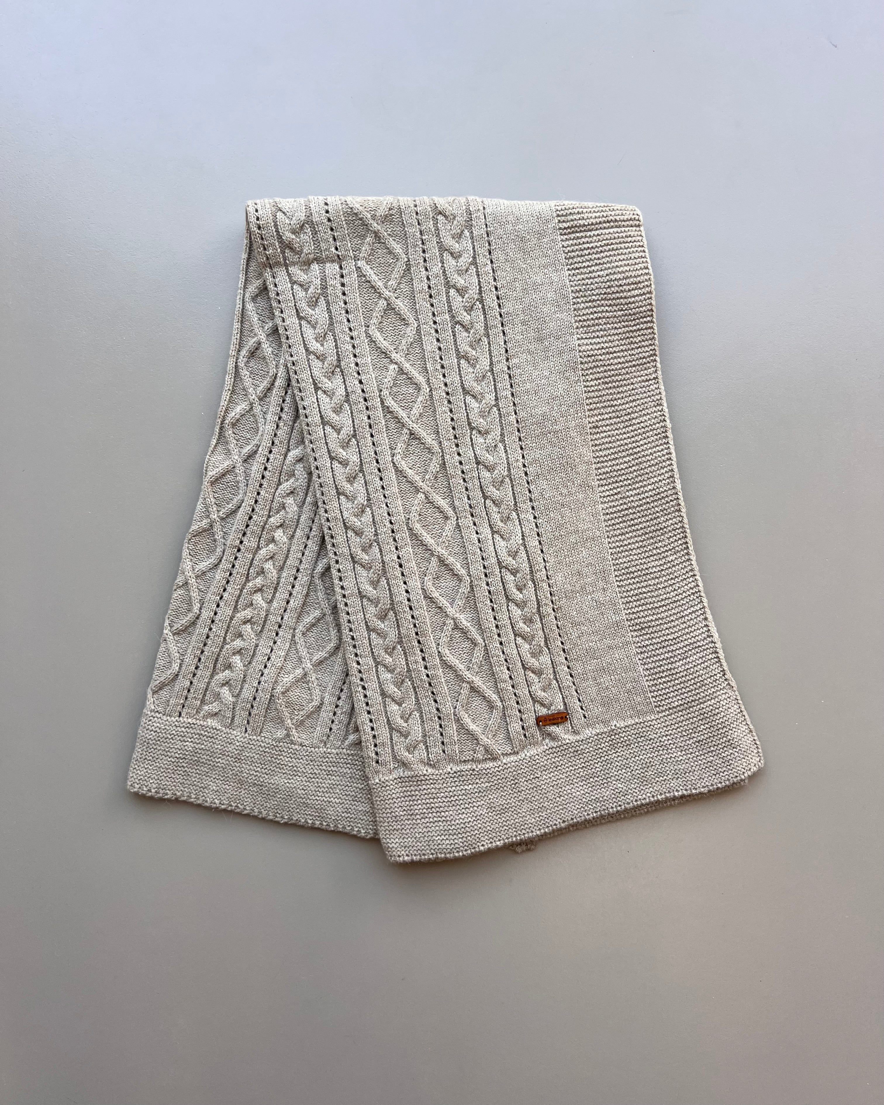 Brown Natural Wool Blanket