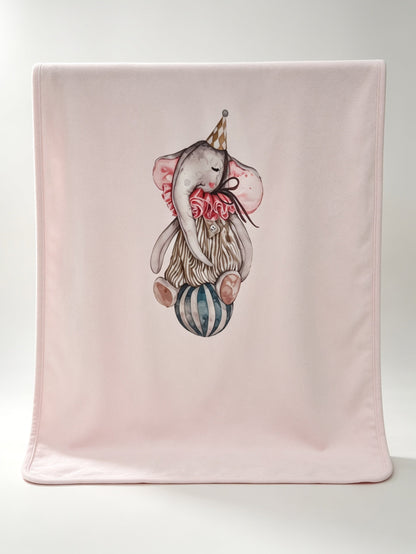 Nœud Blanc™ Organic Cotton Elephant Blanket