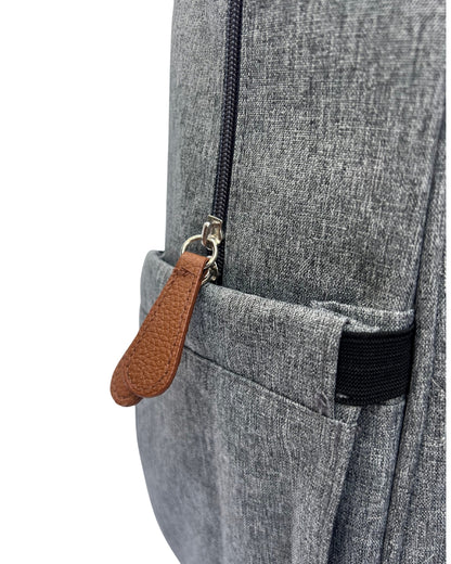 Gray Backpack Diaper Bag