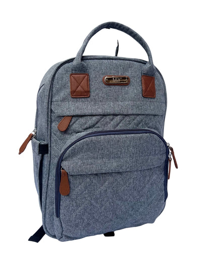 Gray Backpack Diaper Bag