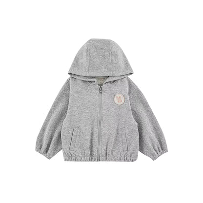 Embroidered Cartoon Rabbit Hoodie Jacket