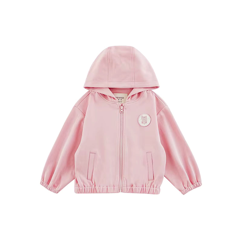 Embroidered Cartoon Rabbit Hoodie Jacket