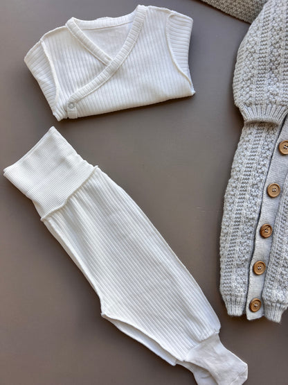 Light Grey Wool Button Hospital Set 7 Pcs
