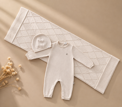 EAC Organic cotton Beige Hospital Set 3 Pcs
