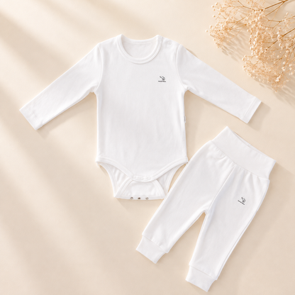Nœud Blanc™ Organic Cotton Double Size Long Sleeves Body + 1 FREE PANTS