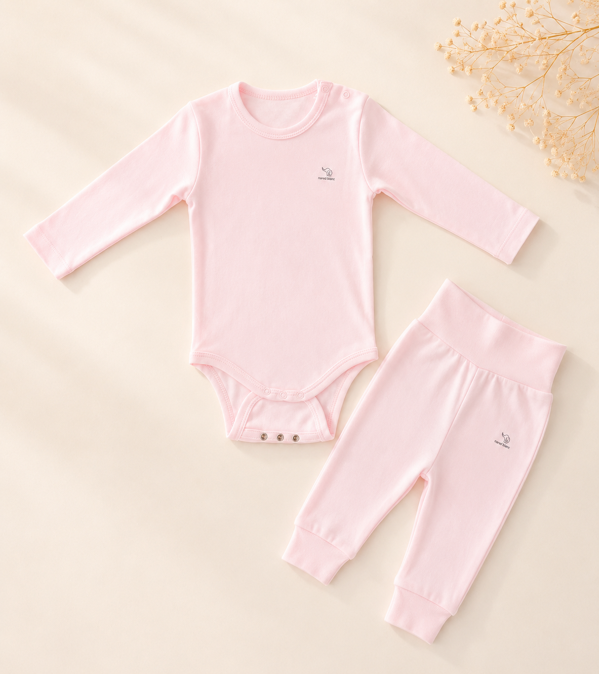 Nœud Blanc™ Organic Cotton Double Size Long Sleeves Body + 1 FREE PANTS