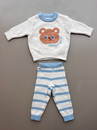 Off-White Fuzzy Teddy Bear Survetement 2 Pcs Set