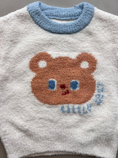 Off-White Fuzzy Teddy Bear Survetement 2 Pcs Set