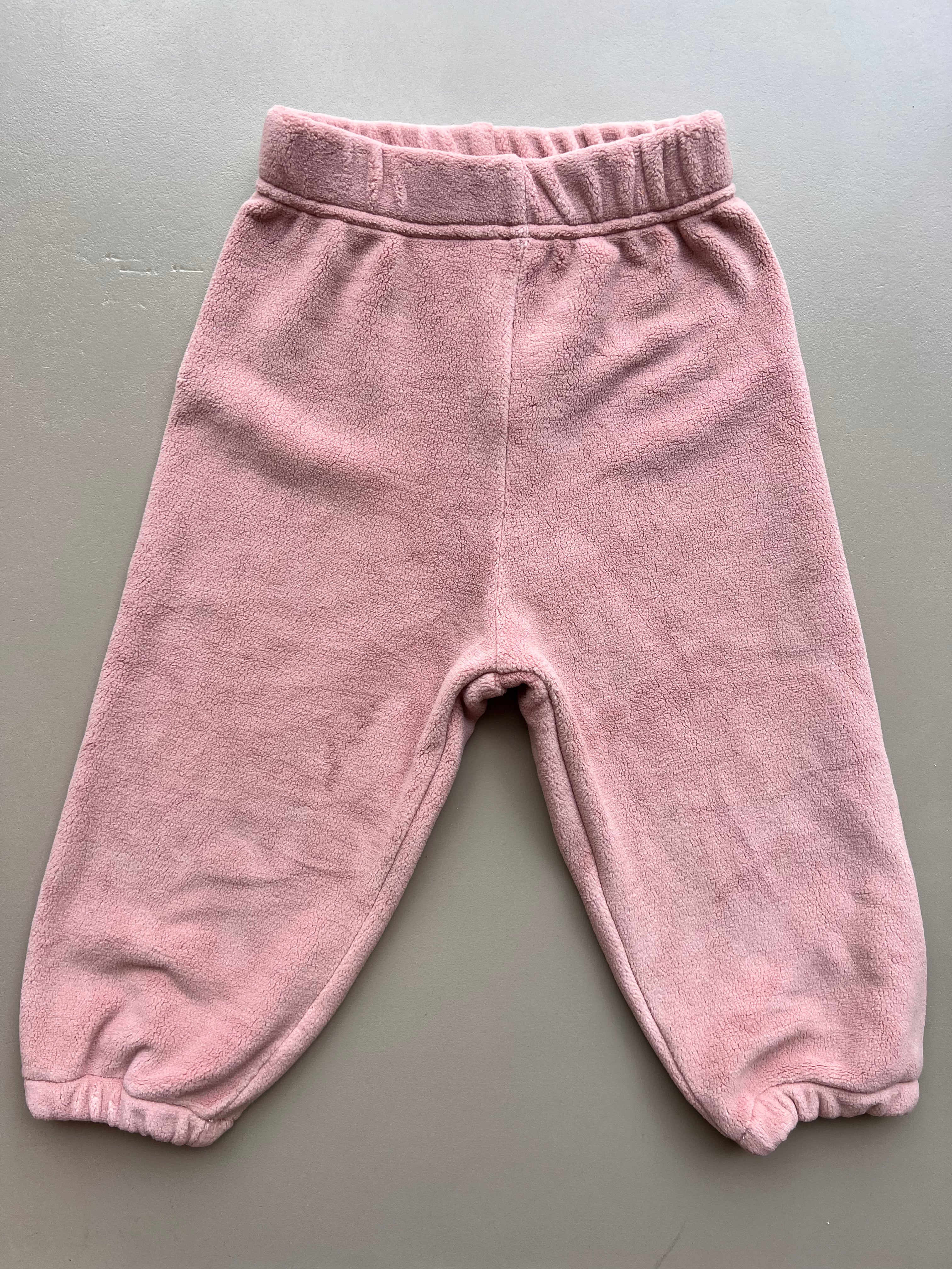 Pink Fleece Survetement 2 Pcs Set