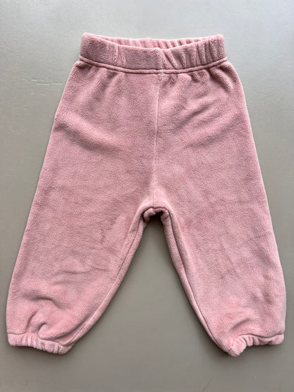 Pink Fleece Survetement 2 Pcs Set