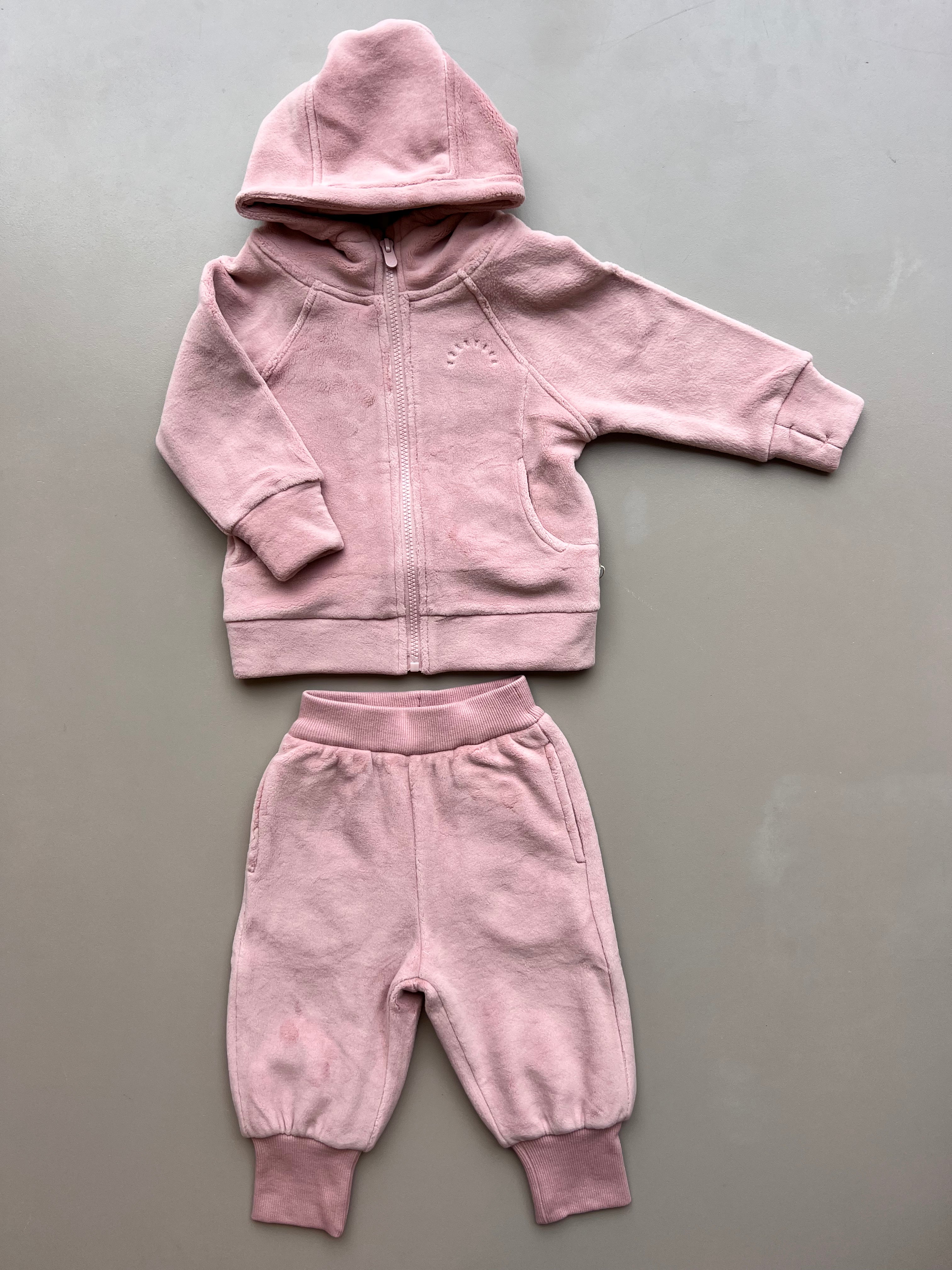 Velvet Fleece Fuzzy 2 Pcs Set