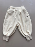 Beige Oversize Velvet Jogging
