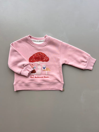 Graphic-Print Sweatshirt Fur Inside