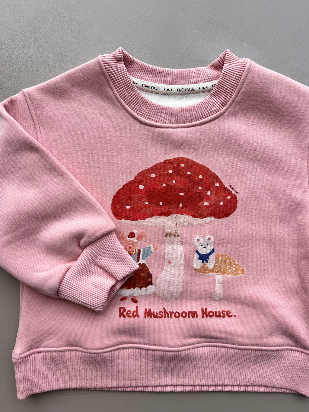 Graphic-Print Sweatshirt Fur Inside