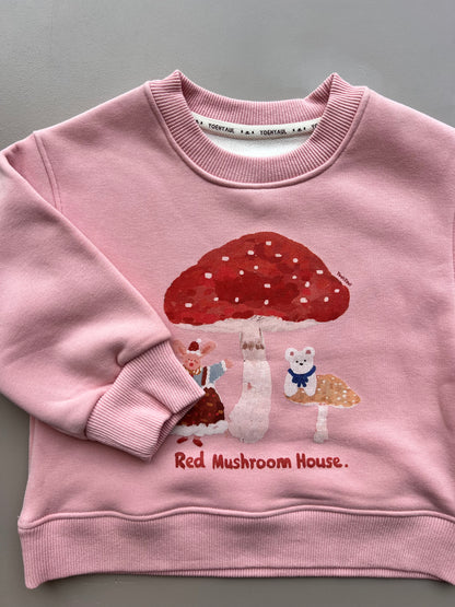 Graphic-Print Sweatshirt Fur Inside