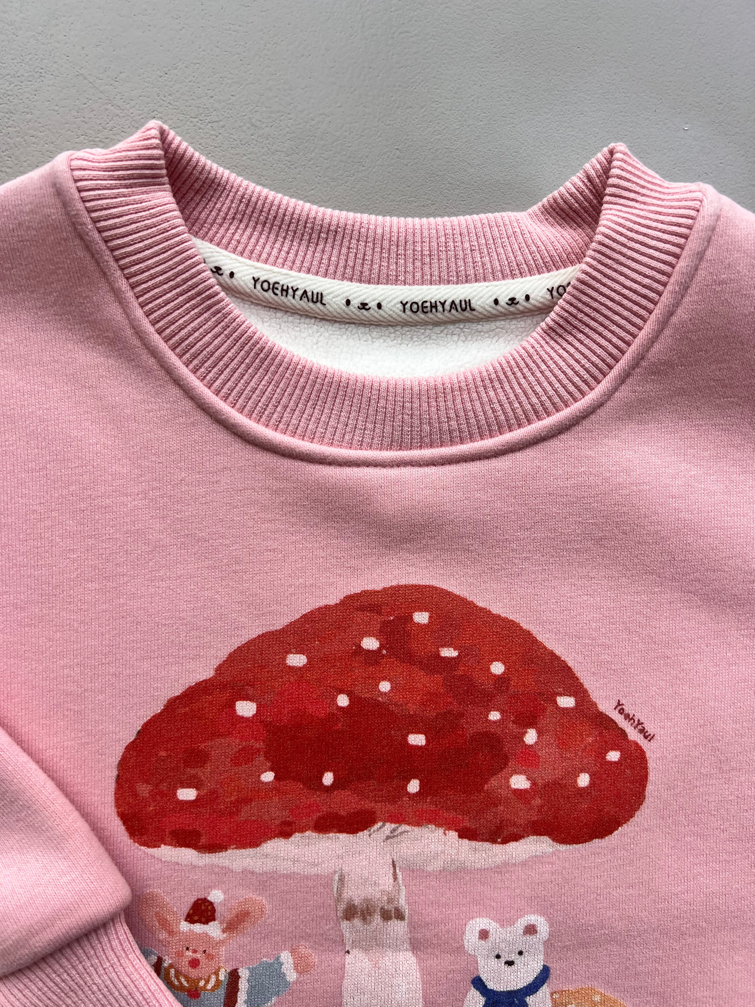 Graphic-Print Sweatshirt Fur Inside