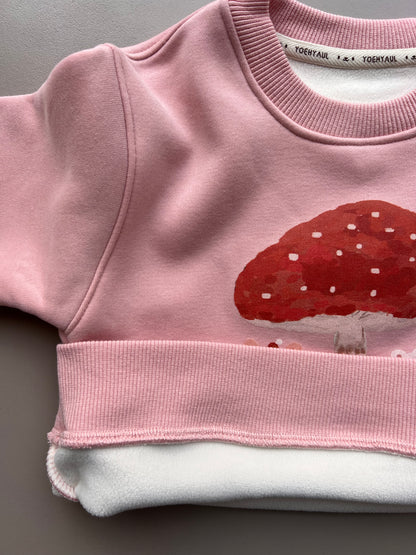 Graphic-Print Sweatshirt Fur Inside