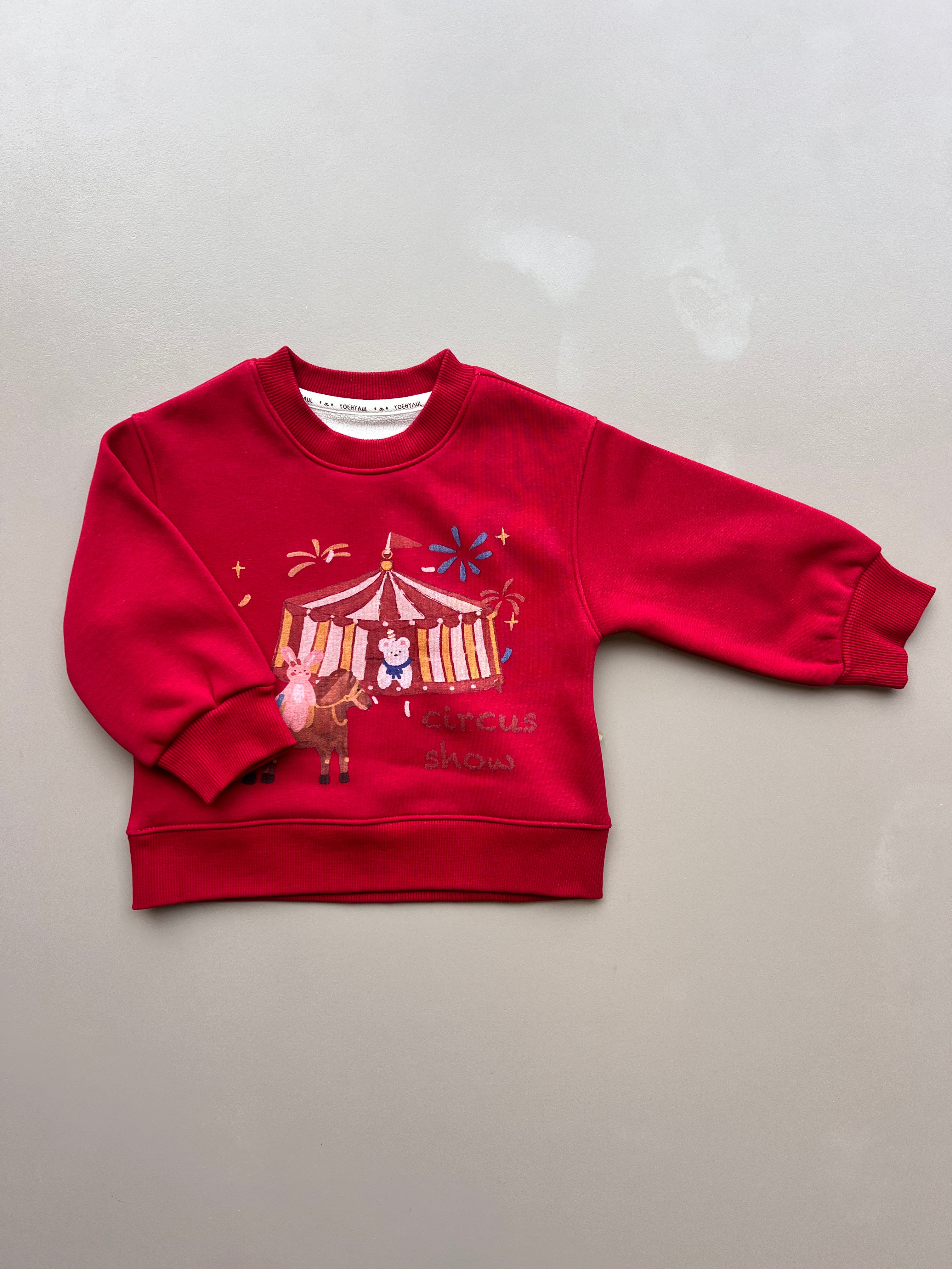 Graphic-Print Sweatshirt Fur Inside