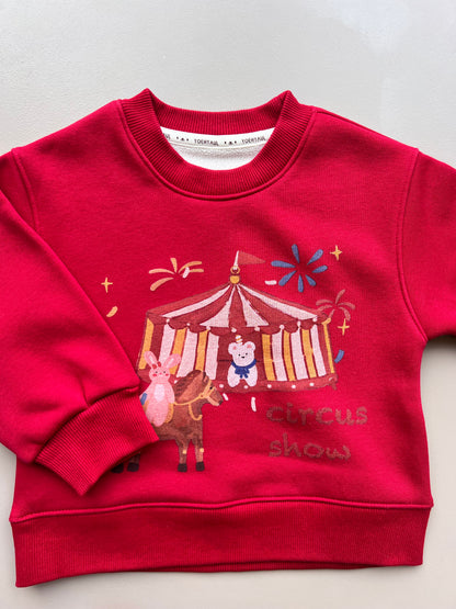 Graphic-Print Sweatshirt Fur Inside