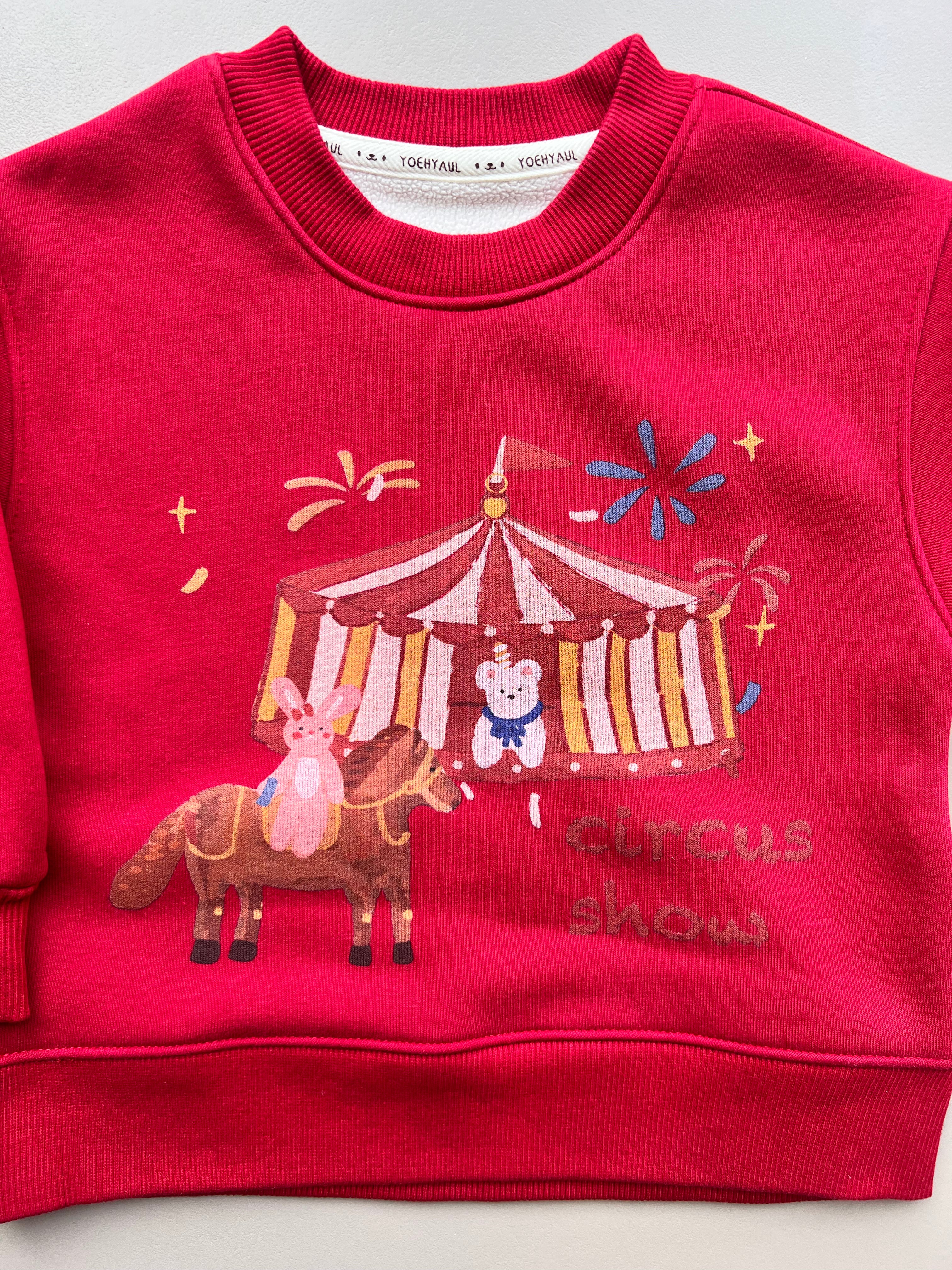 Graphic-Print Sweatshirt Fur Inside