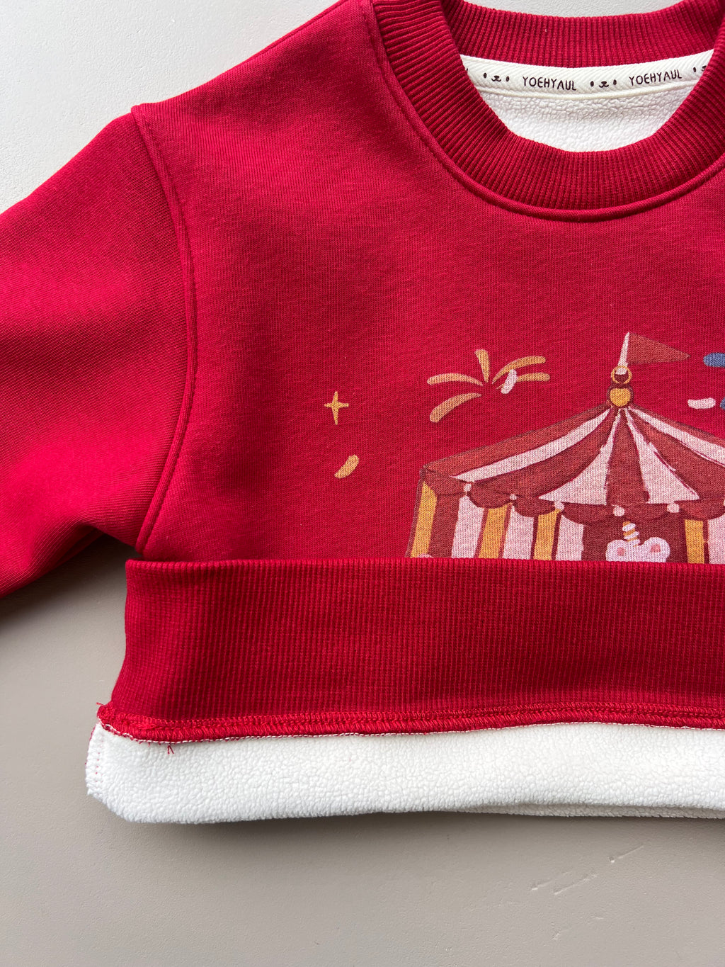 Graphic-Print Sweatshirt Fur Inside
