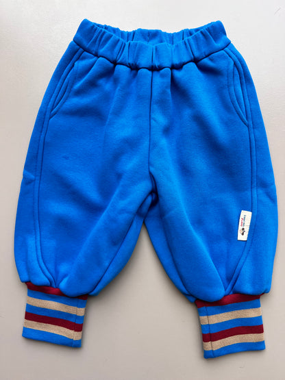 Navy Fur Inside Sweatpants