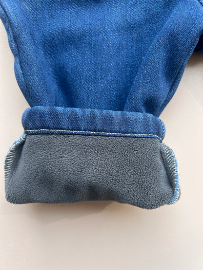 Dark Blue Denim Fur Inside