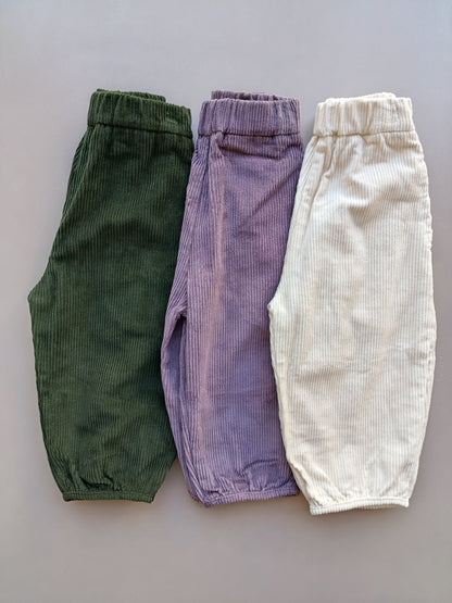 Ankle Fit Oversize Velvet Pants